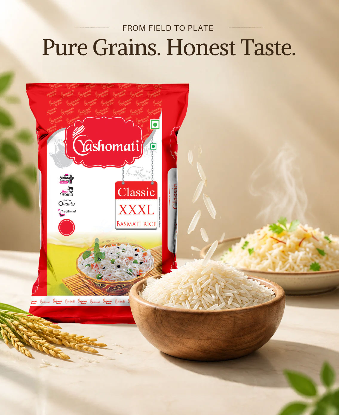 Yashomati Premium Basmati Rice Grain Perfection