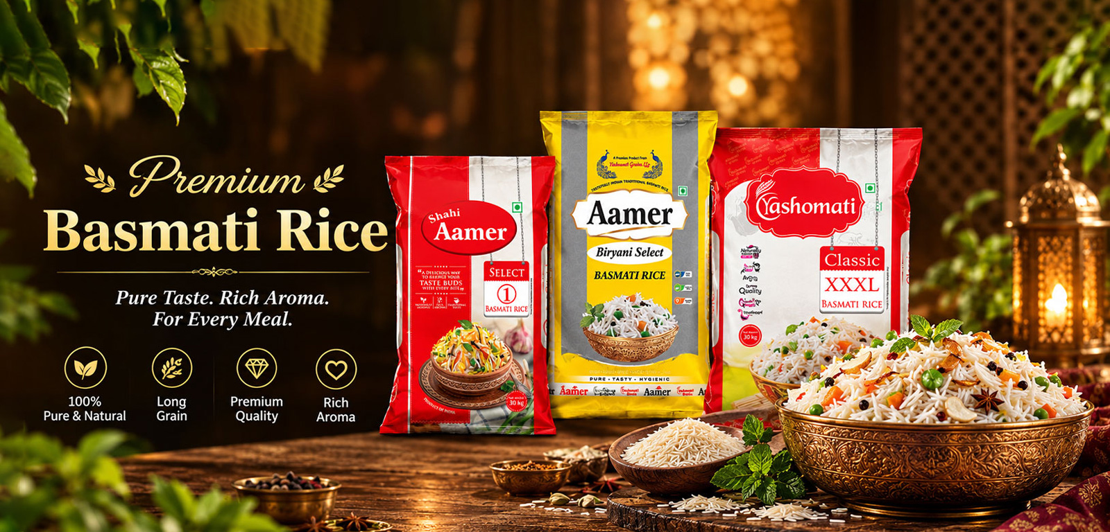 Aged Royal Basmati Rice Grains